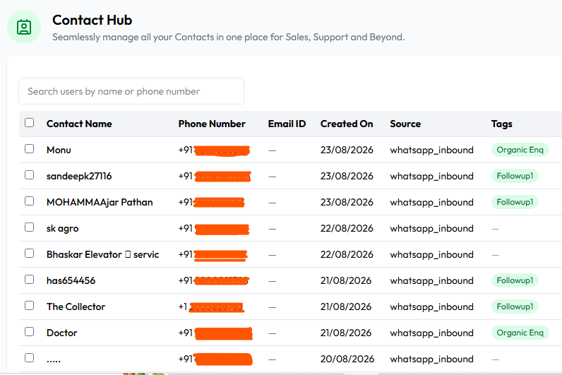 WhatsApp inbound source in VartaFlow
